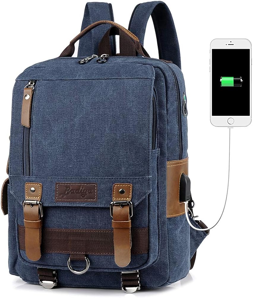 mens canvas shoulder sling bag