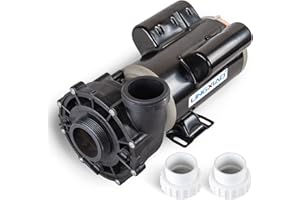 LINGXIAO SPA Pump, 2 Speed Hot Tub Pump - 2HP LX SPA Motor 115V/60HZ, 2" Port - 48 Frame (Model: 48WUA1501C-II)