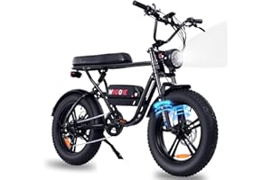Windone S16/K2 Electric Bike for Adults, Max 22/28MPH Speed & 50 Miles Range (PAS), 750W Peak Motor Ebike with 48V/13Ah Removable Battery, 4.0 Fat Tire and Shock Absorber, UL Certified