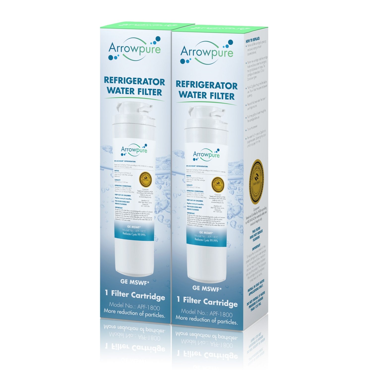 Arrowpure MSWF SmartWater Refrigerator Water Filter Replacement