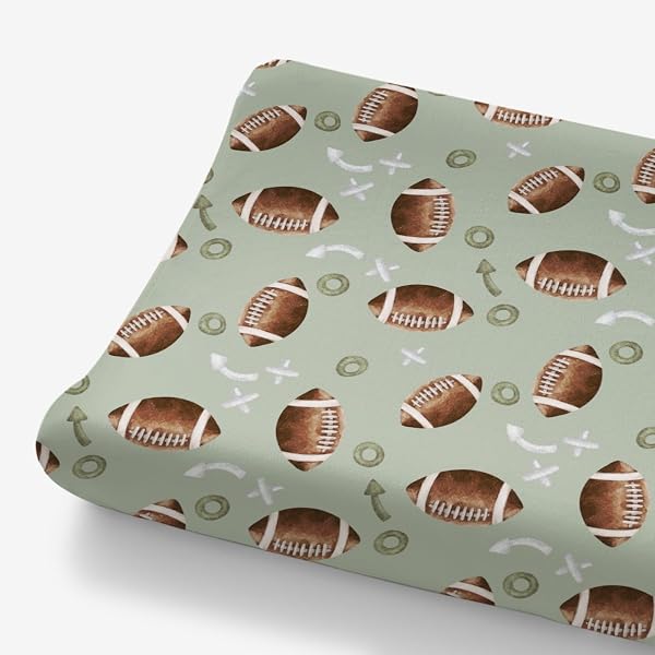 Cute Animals Changing Pad Covers Baby Fox Animal Retro Green Leaves Diaper Change...