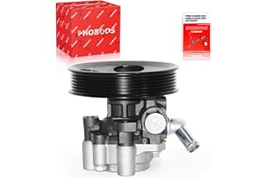 PHOBOOS Power Steering Pump Compatible with Toyota Tundra 2000-2006, Toyota Sequoia 2001-2007, V8 4.7L, with Outlet & Pulley, Smooth Steering, Low Noise, High Durability, Ref. 96-5264