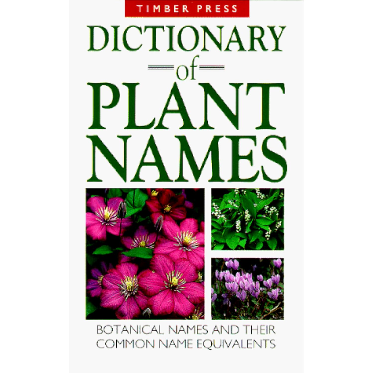 Dictionary of Plant Names Botanical Names and Their Common Name