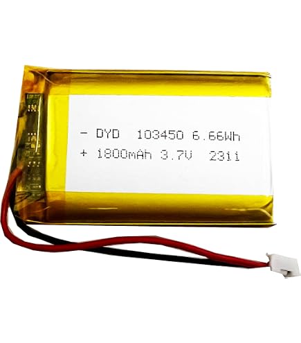 Amazon.com: DCH Batería Lipo 103450 con conector JST para