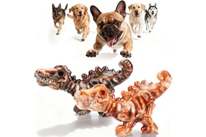 ChienBox Dog Toys for Aggressive Chewers: 2 Pack Indestructible Dog Toy for Large Medium Dogs, Strong Dog Chew Toys to Keep Them Busy, Tough Dog Toys Dental Care Reduce Boredom Anxiety, Bacon Flavor