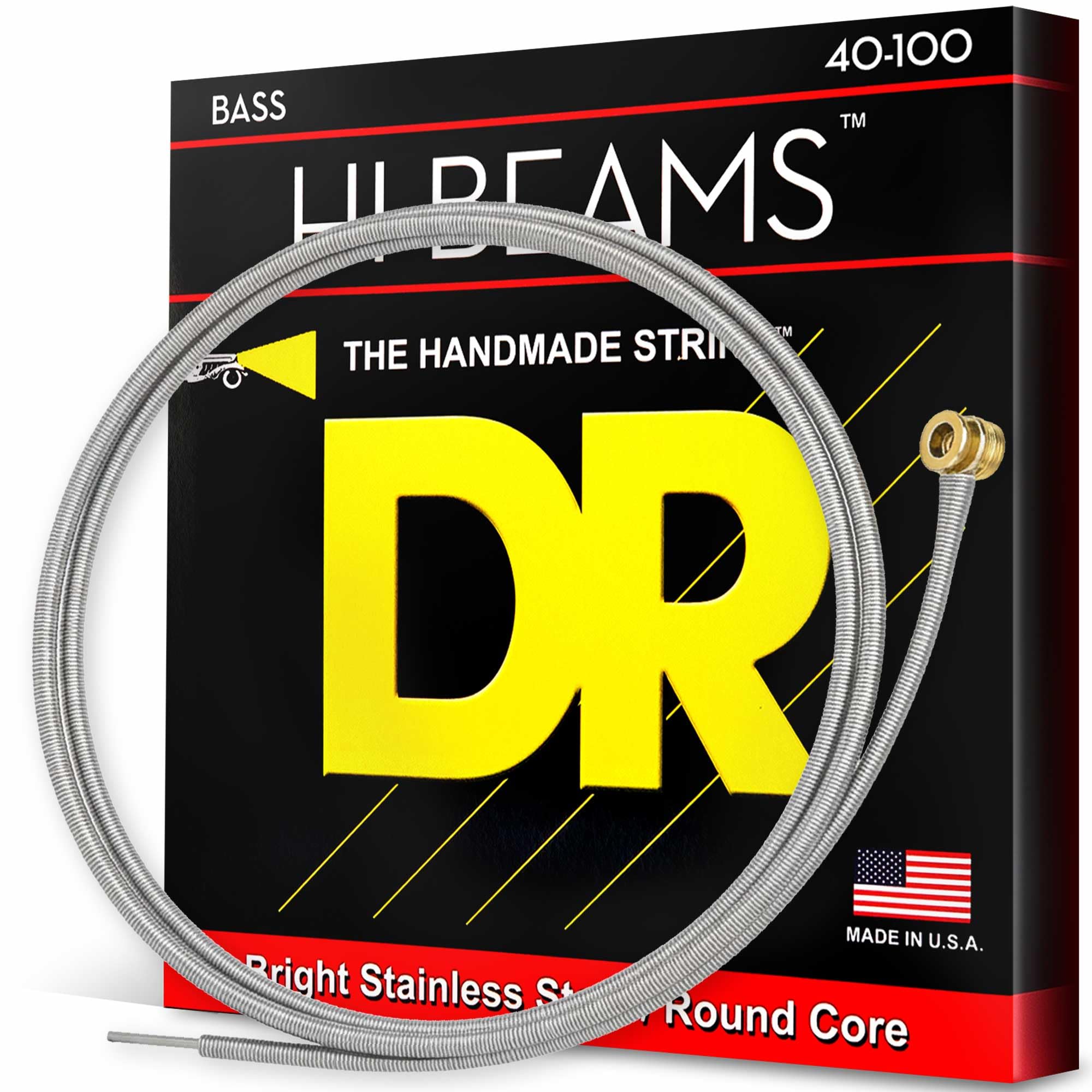 DR LR-40 Strings HI-BEAM™ - Stainless Steel Bass Strings: Light 40-100