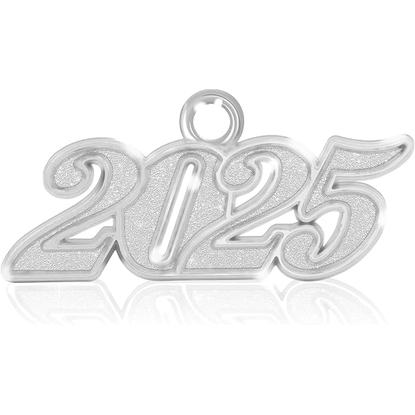 Sureio Abschlusskappen-Anhänger 8er-Set – Mit Foto-Einsatz, Quaste, Herz-Design, Silberfarben, Für 2025