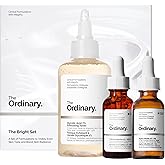 The Ordinary The Bright Set, 3-Step Regimen for Radiant, Even Skin Tone with Glycolic Acid 7% Exfoliating Toner, Alpha Arbutin 2% + HA, and Caffeine Solution 5% + EGCG | Skin Care Set