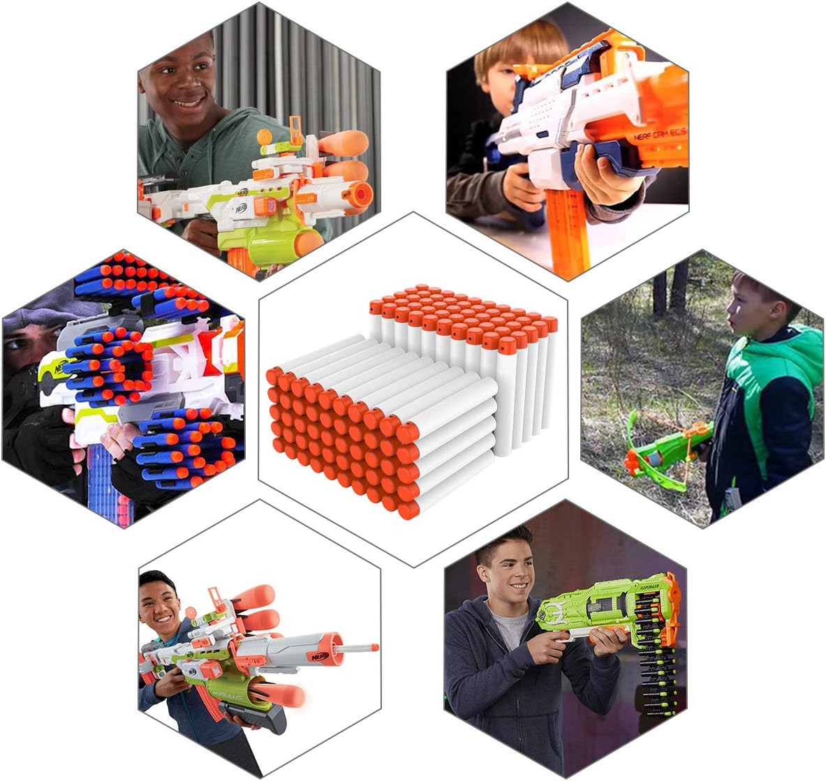 400pcs 7.2cm Refill Darts Bullets For Nerf N-strike Elite Series ...