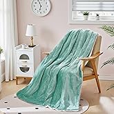 STHYTON Electric Blanket Twin Size, Soft & Cozy Heated Throw Blanket with 9 Heat Settings & 2-10 Hours Auto Off, Fast Heating & Overheat Protection, Machine Washable - 62"x84" Green