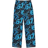 Pfrewn 67 Pattern Pajama Pants Soft PJ Long Sleep Lounge Bottoms Ages 6-14 Years