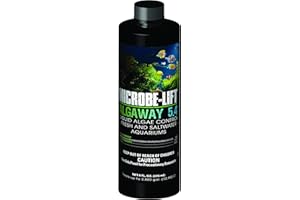 MICROBE-LIFT Algaway 5.4 Algae Remover for Aquariums, Algaecide for Freshwater and Saltwater Tanks, Aquarium Algae Control and Fish Tank Cleaner, Safe for Fish and Plants, 8 Ounces