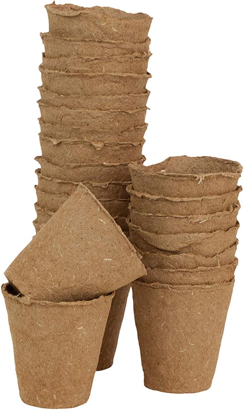 WARKHOME 3“ Large Seed Starting Pots,Peat Pots,Transplant Seedlings