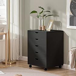 OLIXIS 5 Drawer Mobile File Cabinet Under Desk