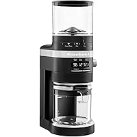 KitchenAid KCG8433BM Burr Coffee Grinder, 10 oz, Black Matte