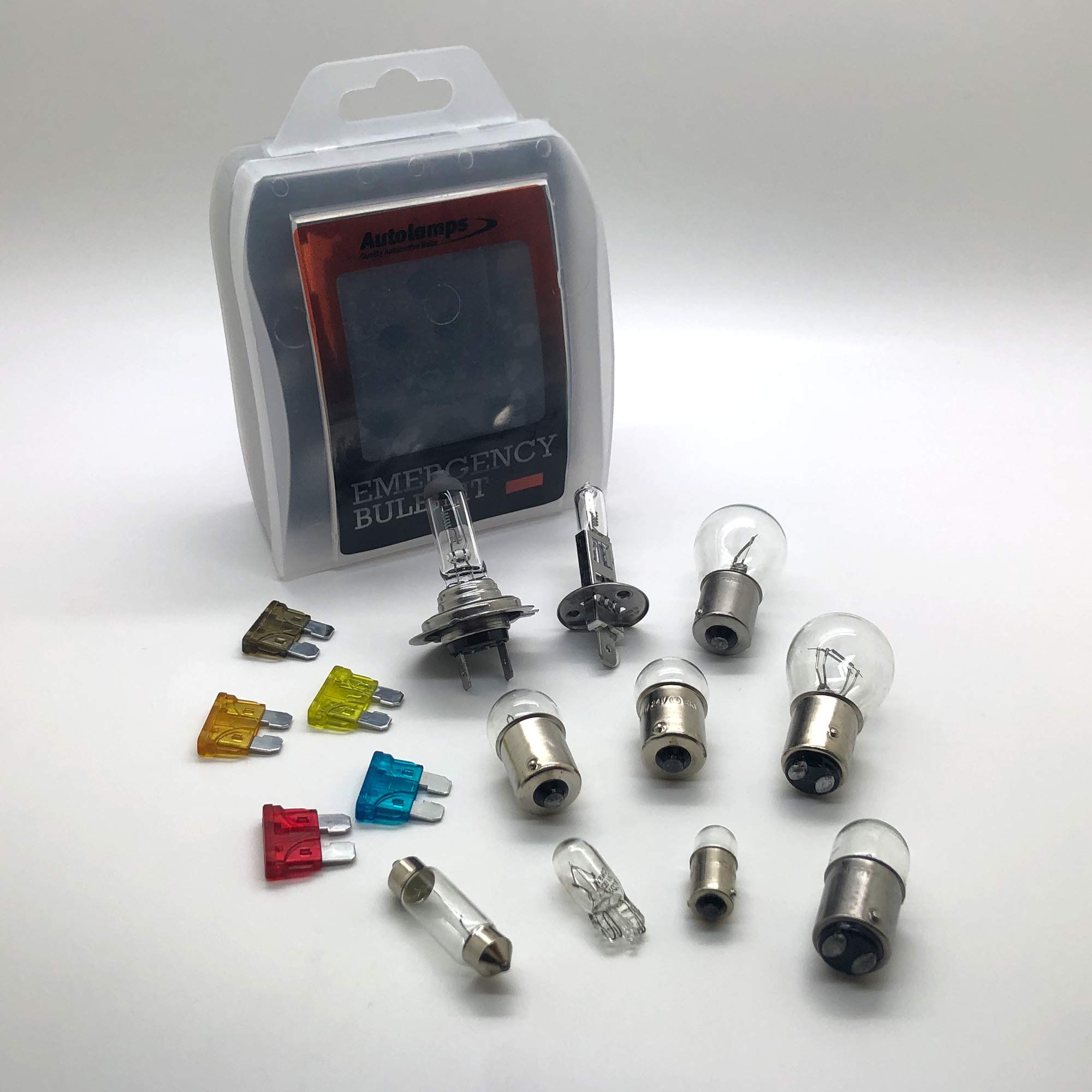 24V H7 Truck Lorry 15 pcs Emergency Spare Bulb Fuse Replacement Travel Kit