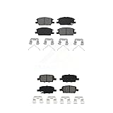 SIM Front Rear Semi-Metallic Brake Pads Kit