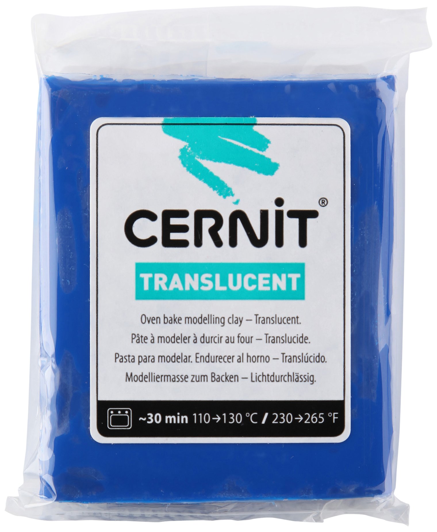 CernitTransparant Clay 56g, Sapphire, 7 x 5.5 x 1.5 cm