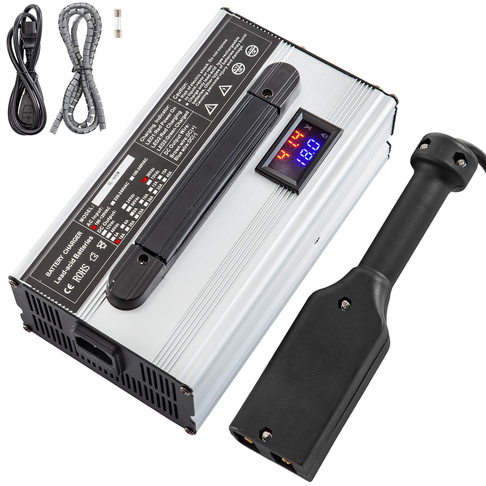 BestEquip 36V 18A Golf Cart Battery Charger,Battery Charger for Golf