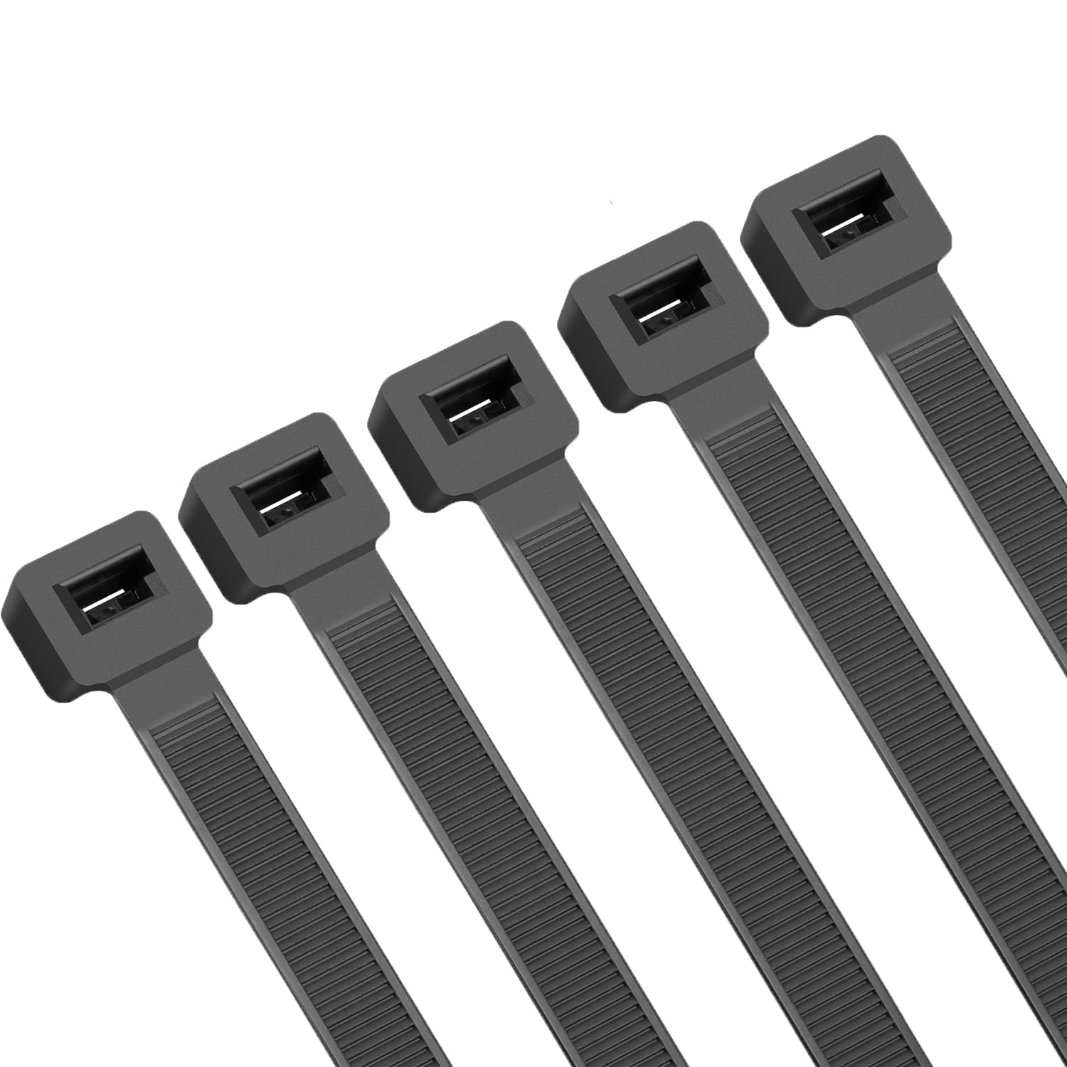 MasiStranth 15PCS 40 inch Cable Zip Ties Heavy Duty 400lbs Tensile Strength Nylon Long Wire Ties Self-Locking Durable Plastic Tie Wraps for Indoor and Outdoor UV Resistant(Black)