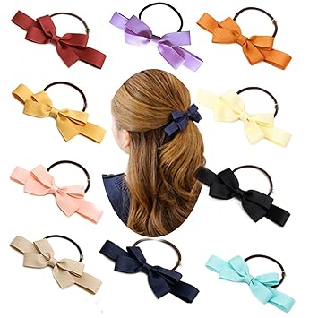 Amazon Co Jp Oujyo 10カラーセット ヘアゴム リボン 大人 子供