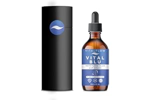VITALFLOW 1% Methylene Blue Certified USP Grade Solution 1.7fl oz (50ml), Ultra High Purity, Free of Contaminants, Protective Packaging, Amber Glass Dropper Bottle