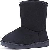 FANTURE Toddler Snow Boots for Girls Boys Winter Warm Fur Lined Kids Non Slip Outdoor Shoes (Toddler/Little Kid)