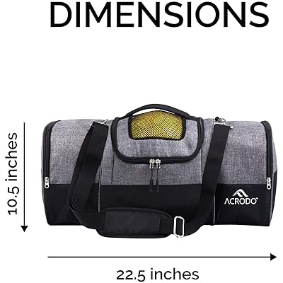 soccer duffle bag with shoe compartment