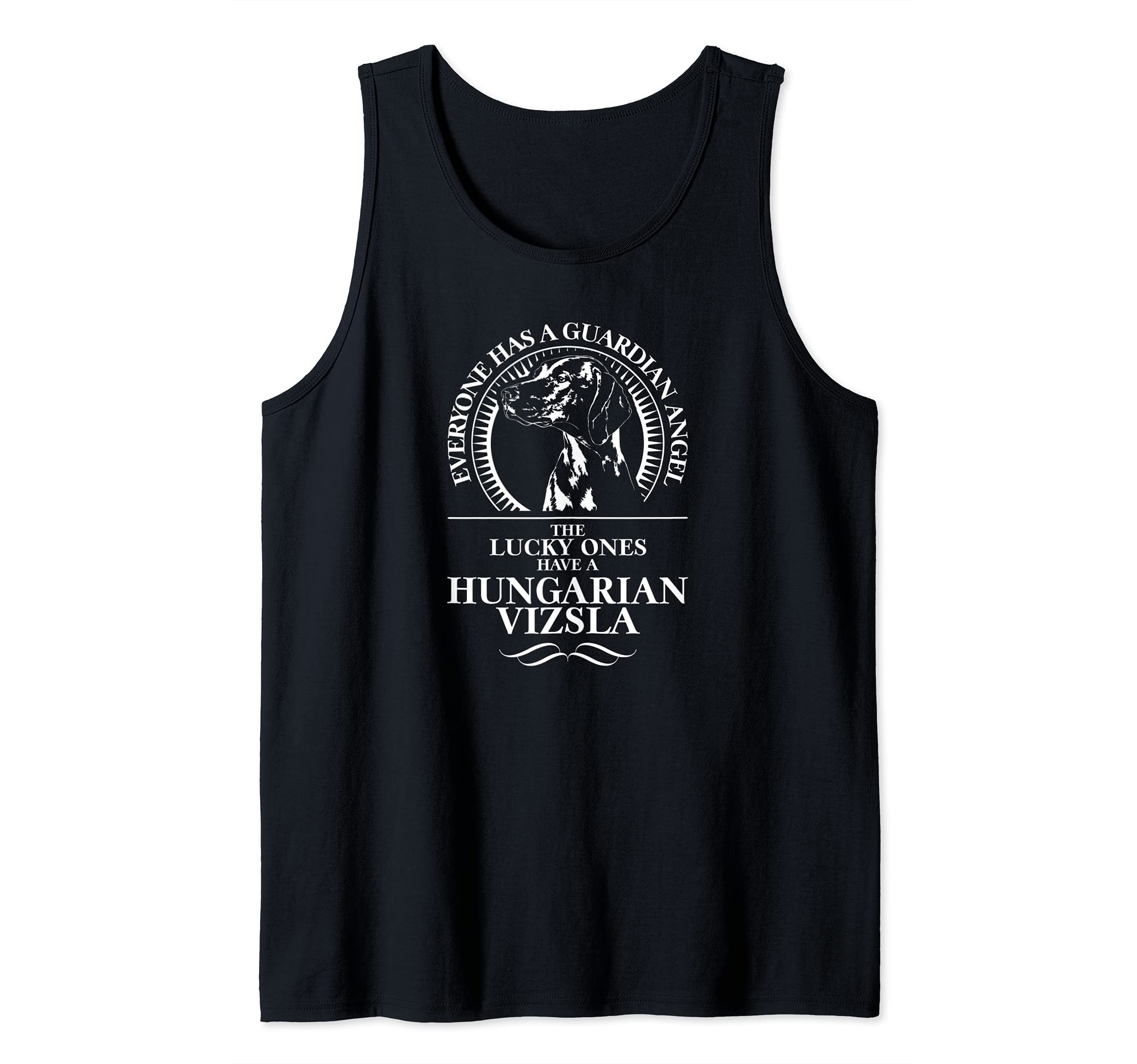 Proud Hungarian Vizsla Guardian Angel dog saying Tank Top