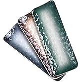Eglaf 11.5'' Ceramic Platters - Rectangular Embossed Texture Sushi Plates - Party Porcelain Serving Trays for Appetizer, Dishes Decoration, Entertain Guests (Set of 3 Colors)