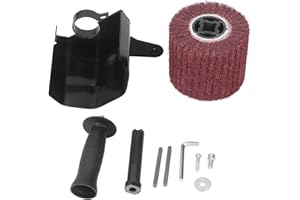 Kadimendium Stainless Steel Burnishing Polishing Machine Kit Handheld Sander Polisher Angle Grinder Attachment for Wood Metal