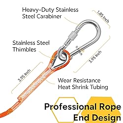 WiseRoot 8mm Climbing Rope for Adults: Outdoor