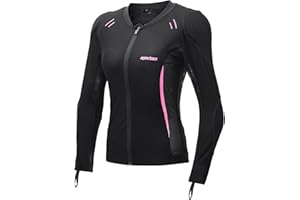 RSYSO Women's Armored Motorcycle Shirt with CE Certified Protective Jacket Motorcycle Riding Shirt for Motorcycle Bicycle