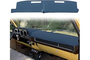 Yiz Dash Cover Mat Custom Fit for 1981-1991 Chevrolet Chevy C/K/R/V Series Suburban Blazer,GMC C/K/R/V Series Jimmy,Dashboard Cover Pad Cap Carpet Protector (81-91 Navy Blue) J22