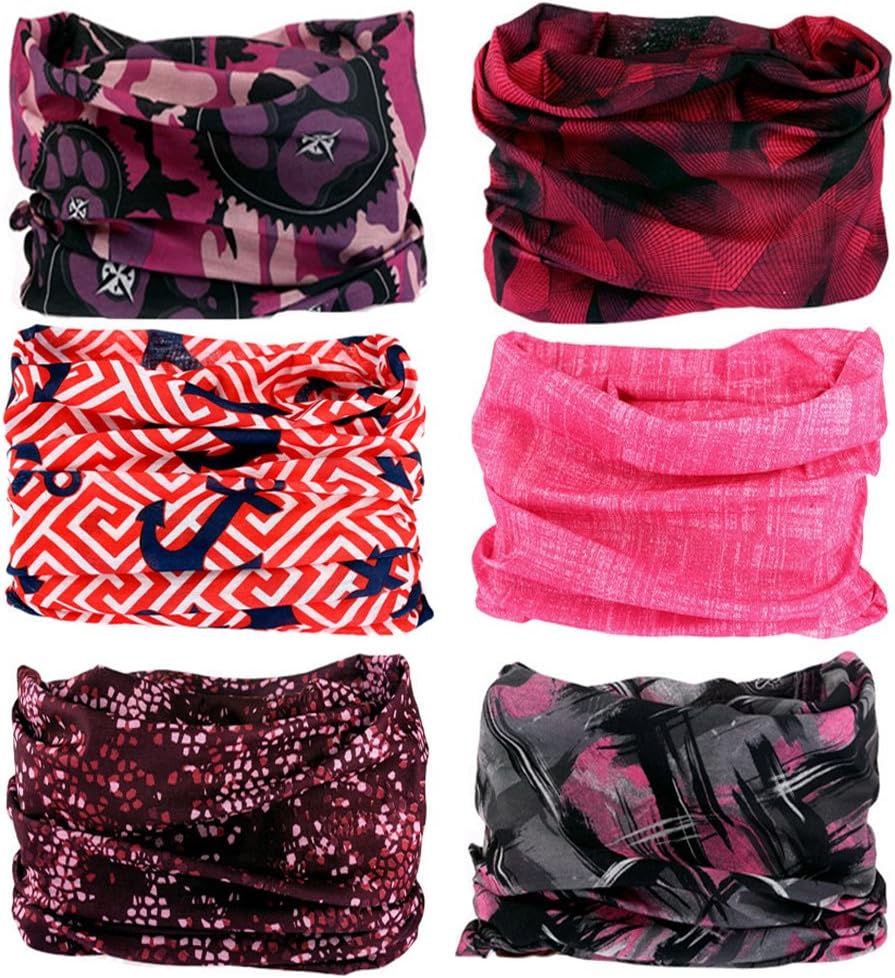 EKLOEN 12PCS/9PCS/6PCS Multifunctional Headband Magic Mask Scarf