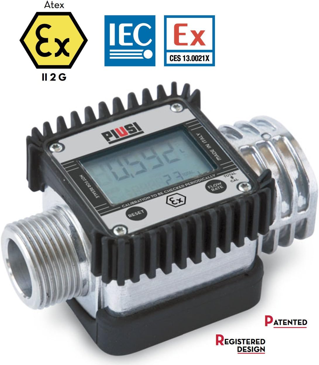 Piusi K24 Turbine Meets The ATEX/iecex Digital Meter for Petrol, Diesel, Kerosene