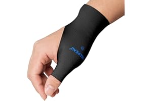 VELPEAU Elastic Thumb Wrist Support Brace (Pack of 2), Splashproof Compression Sleeve for Arthritis Pain, Tendonitis, Sprains