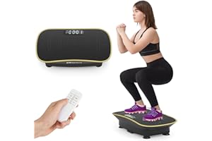 Goplus Vibration Plate Exercise Machine, Vibrating Platform for Lymphatic Drainage, Weight Loss, Home Fitness Workout Stand F
