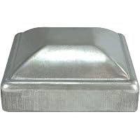 5 1/2 Inch Square Steel Dome Cap Galvanized For Wood Posts - Outdoor Post Cover