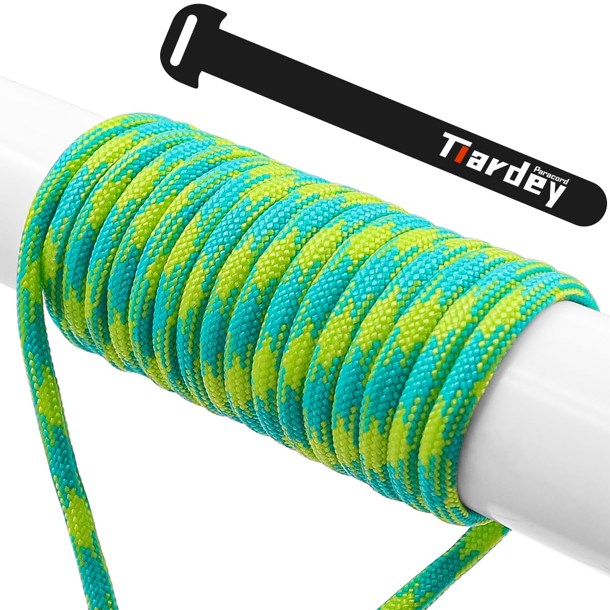 Tiardey PPF-087 Paracord 4mm 100ft (31m) 7 Core Strand,Tear-resistant,Nylon Cord,Mil Spec Type III Paracord,Holds up to 250kg for Outdoor Survival Camping