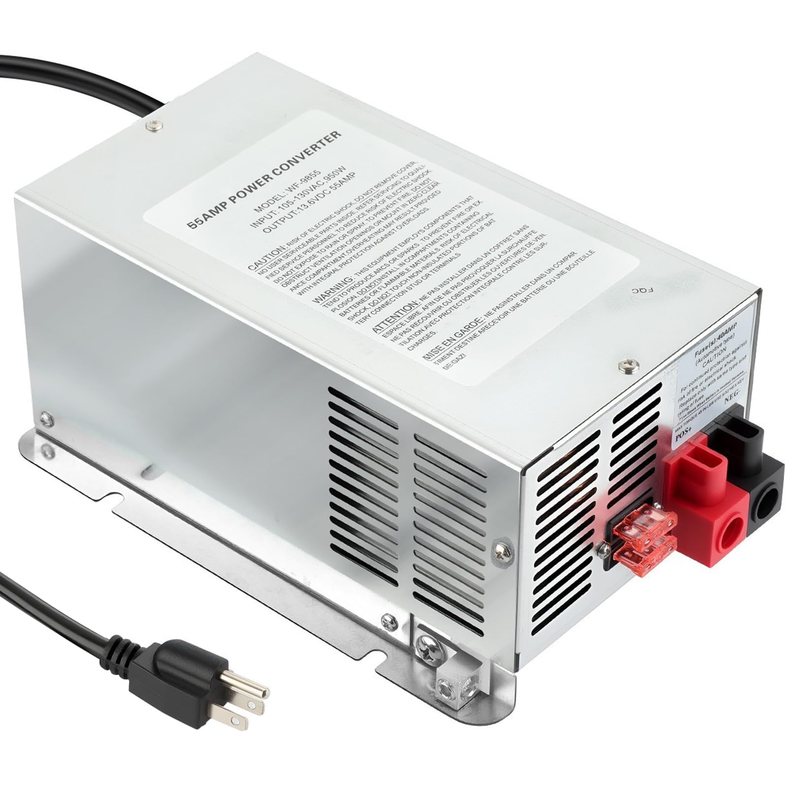 Photo 1 of WF-9855 55 Amp Power Converterr, WF-9855-AD, Replace for RV Trailer Camper 9800 Series,Replace OE 9855-MBA, WF-9855-AD-MBA WF-9855AN WF-9855-LIS, Power 950w