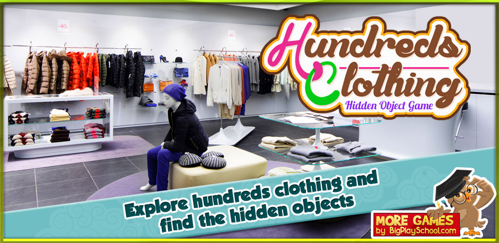 18 Hundreds Clothing New Free Hidden Object Games