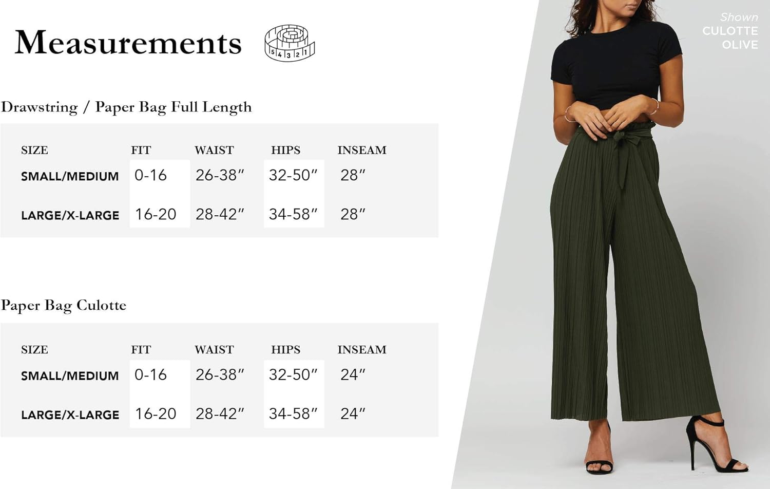 Premium Stretch Palazzo Pants for Women - High Waisted Micro Pleated - Regular and Plus Sizes at  Women’s Clothing store