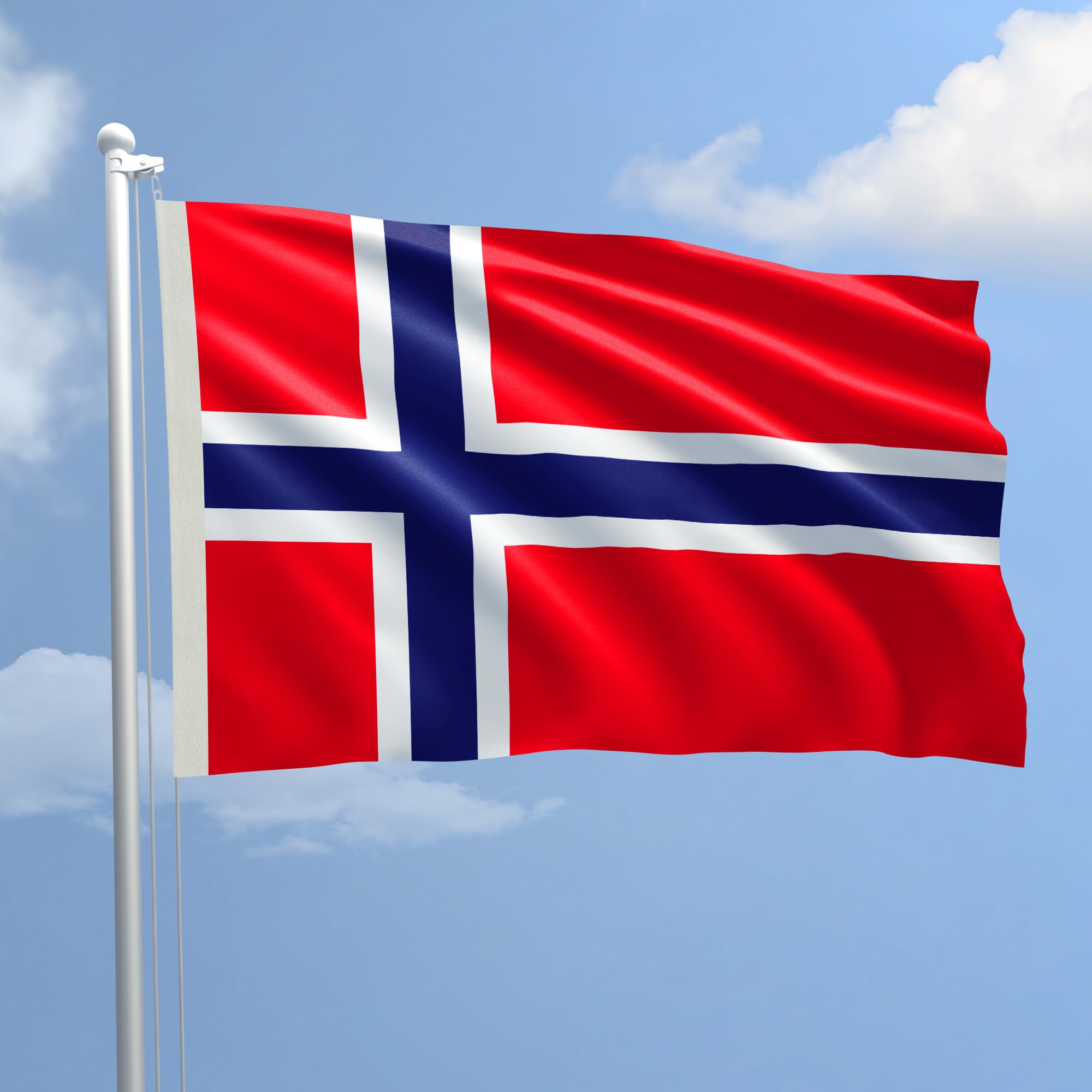 AL PRODUCTION Flag Norway in Nautical Fabric Size 100 x 150 to production