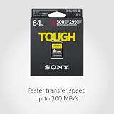 Sony 64GB SDXC TOUGH G Series UHS-II V90 SF64TG Fast PCIe Read 300MB/s view 3