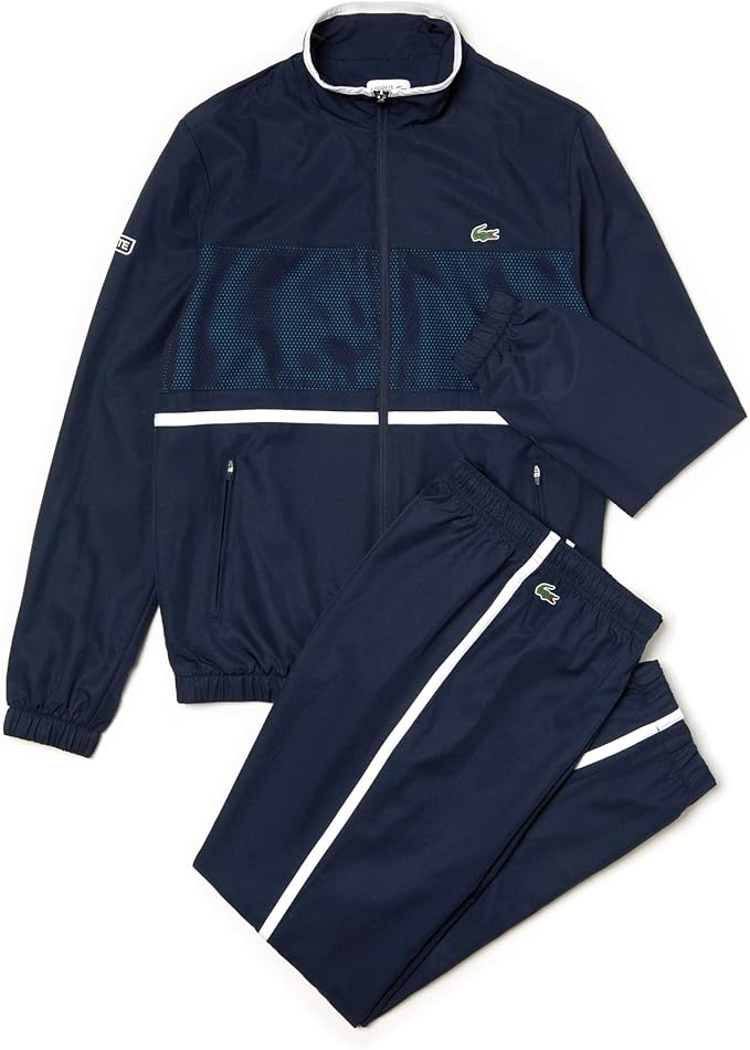 Lacoste Men's WH3573 Sportswear Set, Blue (Marine/PRATENSISBlanc 9X4