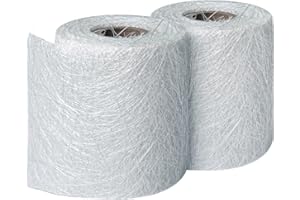 ROADTOFREE Fiberglass Chopped Strand Mat 5 Yards 4 inch 2 Roll,Strong Glass Fiber for Structural Reinforcement,1.5 oz,Fiberglass Repair kit,Easy to Use