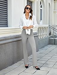 DLOODA Womens Bootcut Dress Pants Business Casual