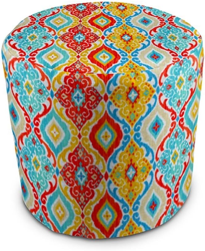 Stratford Home Eco Friendly Outdoor Decorative Pouf Ottoman (Fresca Fiesta) Made in America