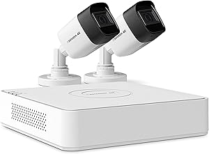 Defender 4k Ultra HD Security Cameras Night Vision Mobile Viewing Motion Detection Cameras for Security Outdoor for Home and Business (2 Cameras)